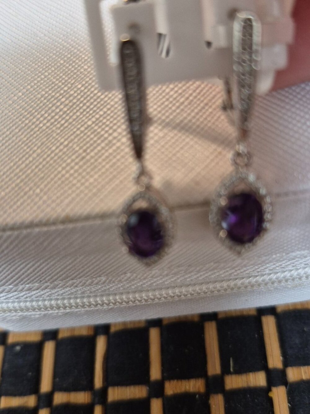 Natural Amethyst Earrings